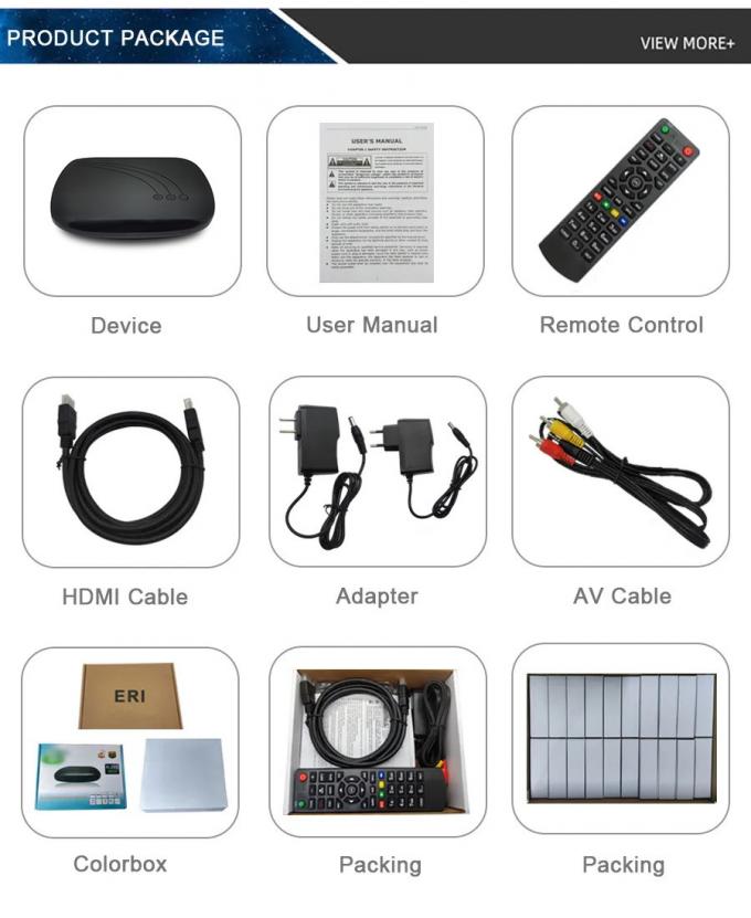 Digital Dvb C USB PVR Descrambler Cable Box Guide de programme interactif Décodeur